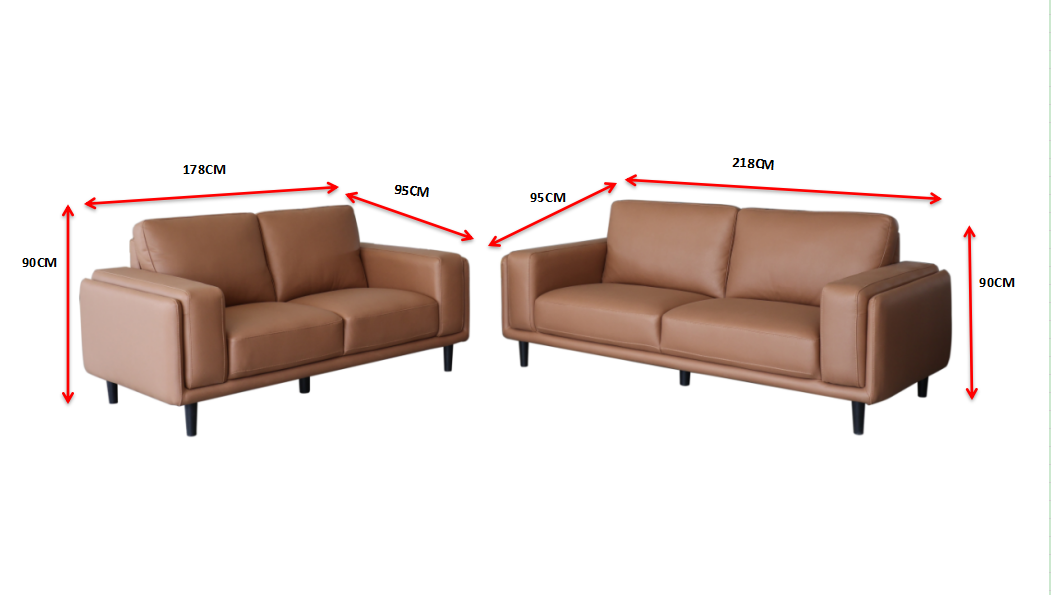 LISA LEATHER LOOK SOFA