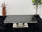 COFFEE TABLE WITH BLACK MARBLE TOP TT016
