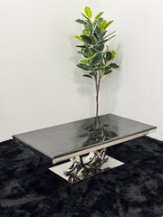 COFFEE TABLE WITH BLACK MARBLE TOP TT016