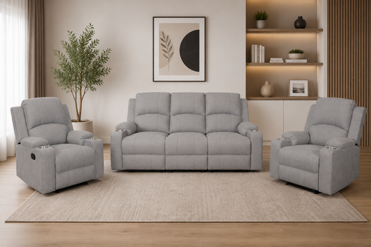 DALLAS MANUAL RECLINER 3+2+1 SEATER SOFA SET | Coming soon | Pre-Order Booking