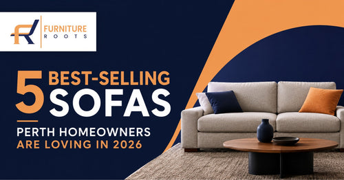 Modern luxury sofas displayed in a stylish Perth furniture showroom featuring leather, fabric, chaise, and contemporary sofa designs for Australian homes.