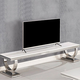 TV UNIT WITH GREY MARBLE TOP TS004