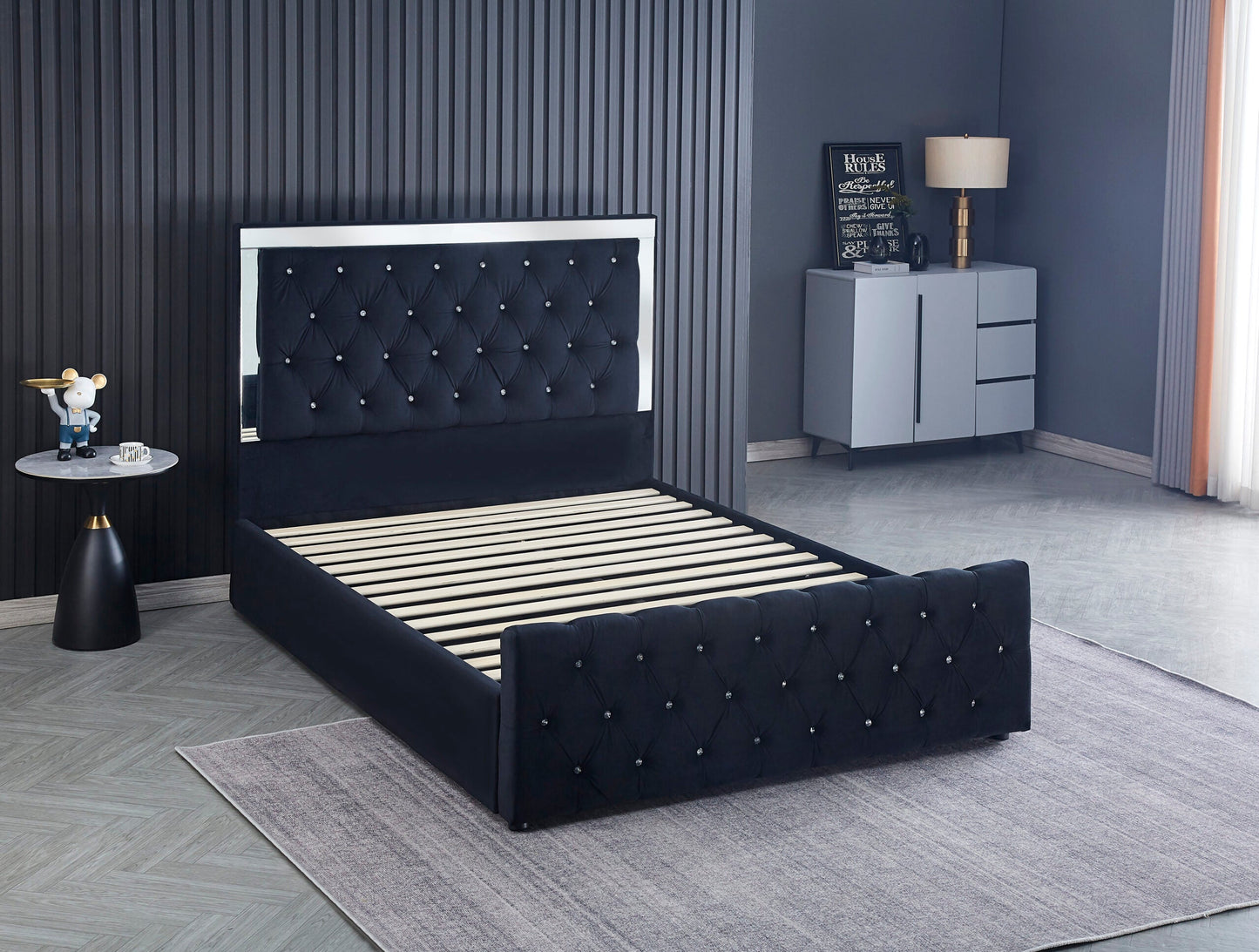 WINDSOR GAS LIFT STORAGE BED FRAME VALUE FOR MONEY