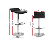Sena Bar Stools Adjustable Gas Lift Chairs Black. Price is for Each