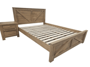 JENNIFER SOLID WOOD BED FRAME ONLY