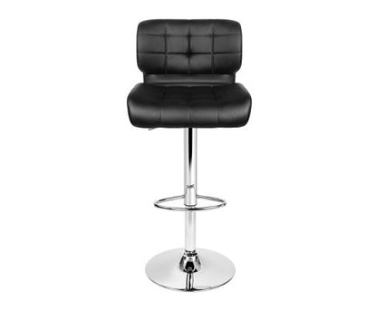 Leone Leather Padded Bar Stool Black.Price is for Each