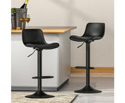 fynn Bar Stools Padded Seat Gas Lift Black. Price is for Each