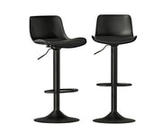 fynn Bar Stools Padded Seat Gas Lift Black. Price is for Each