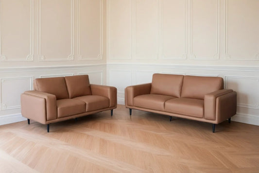 LISA LEATHER LOOK SOFA