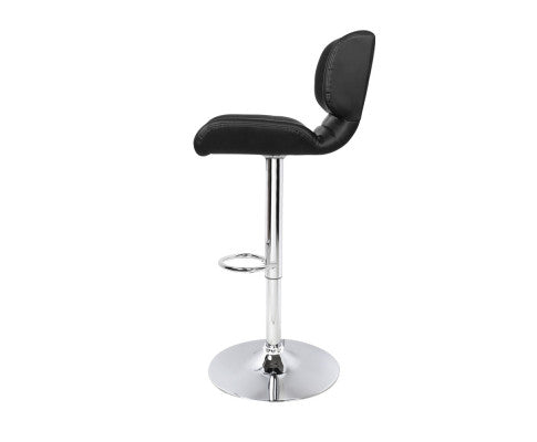 Leone Leather Padded Bar Stool Black.Price is for Each