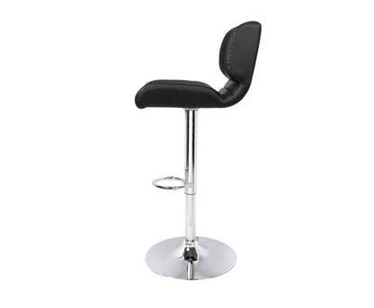 Leone Leather Padded Bar Stool Black.Price is for Each