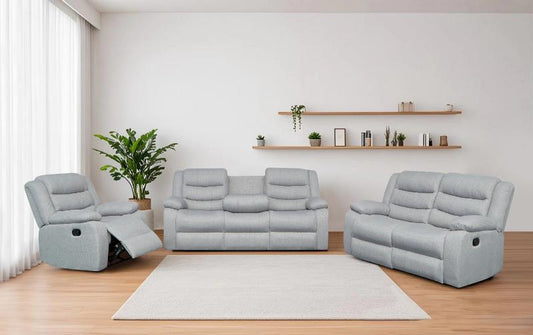 LENGHAM 3+2+1 MANUAL RECLINER SOFA