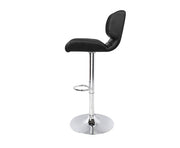 Leone Leather Padded Bar Stool Black.Price is for Each