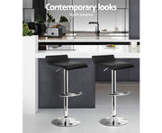 Sena Bar Stools Adjustable Gas Lift Chairs Black. Price is for Each