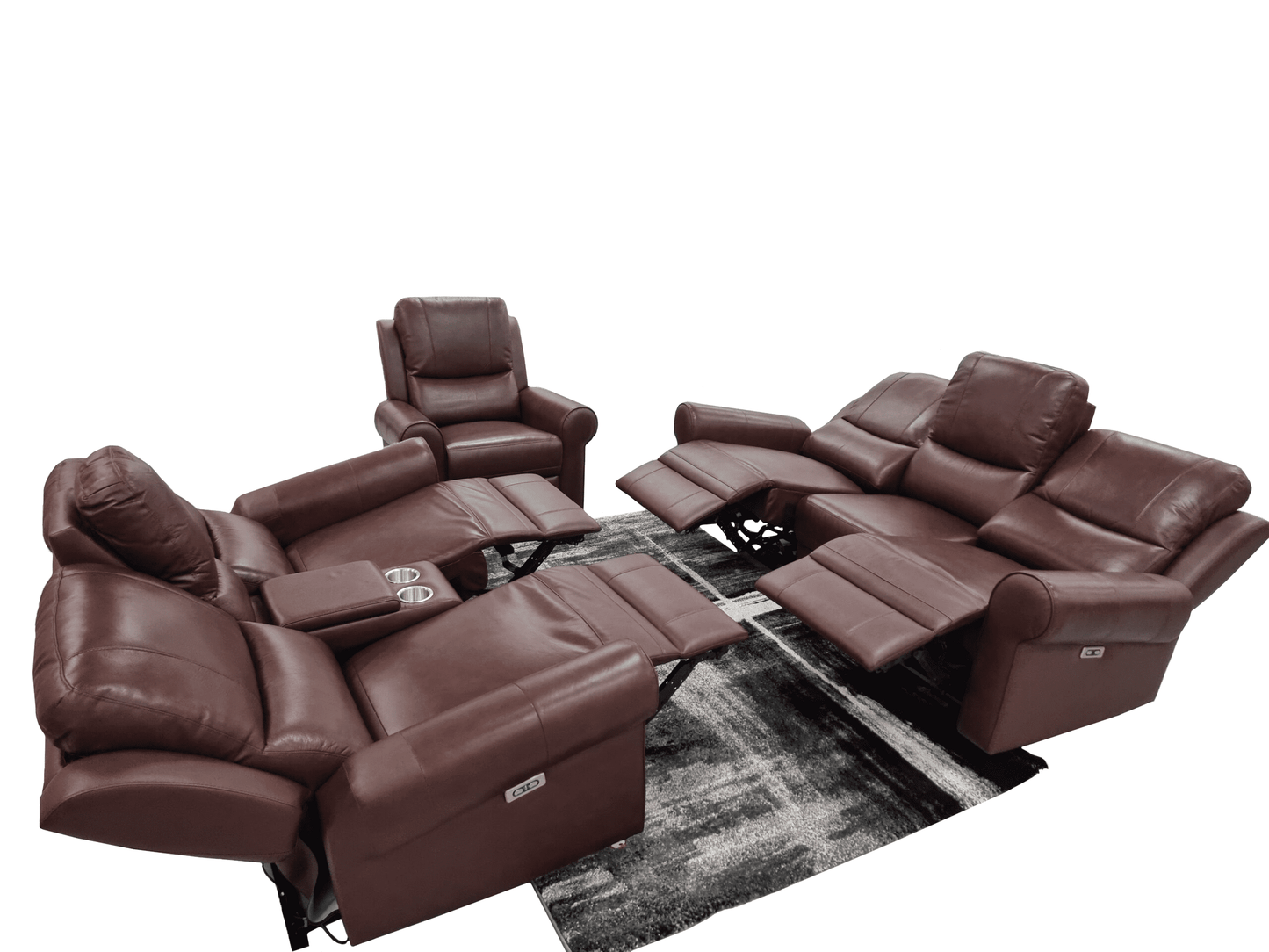 LUCIANO LEATHER 3+2+1 ELECTRIC RECLINER SOFA