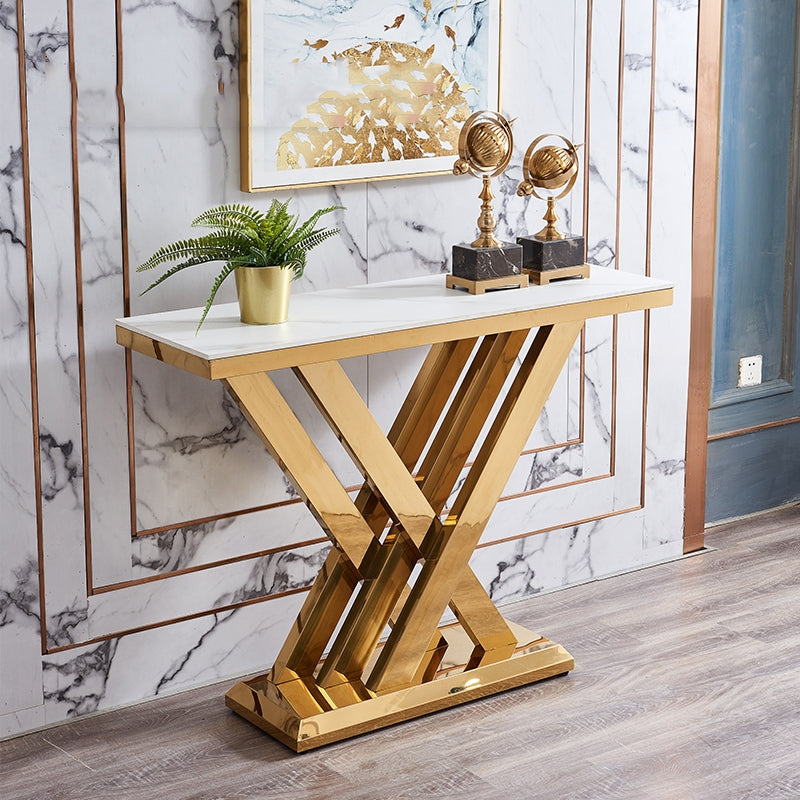CONSOLE TABLE WITH HIGH QUALITY MARBLE TOP CT064