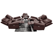 LUCIANO LEATHER 3+2+1 ELECTRIC RECLINER SOFA