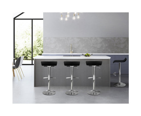 Sena Bar Stools Adjustable Gas Lift Chairs Black. Price is for Each