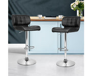 Leone Leather Padded Bar Stool Black.Price is for Each