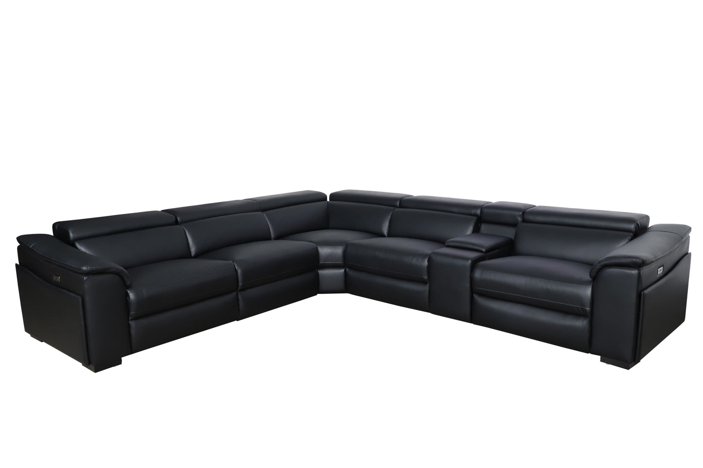 MARYLAND LEATHER SOFA WITH 3 ELECTRIC RECLINER...!!!