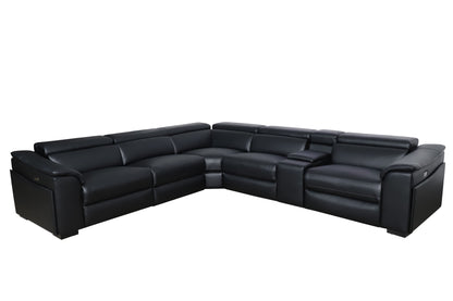 MARYLAND LEATHER SOFA WITH 3 ELECTRIC RECLINER...!!!