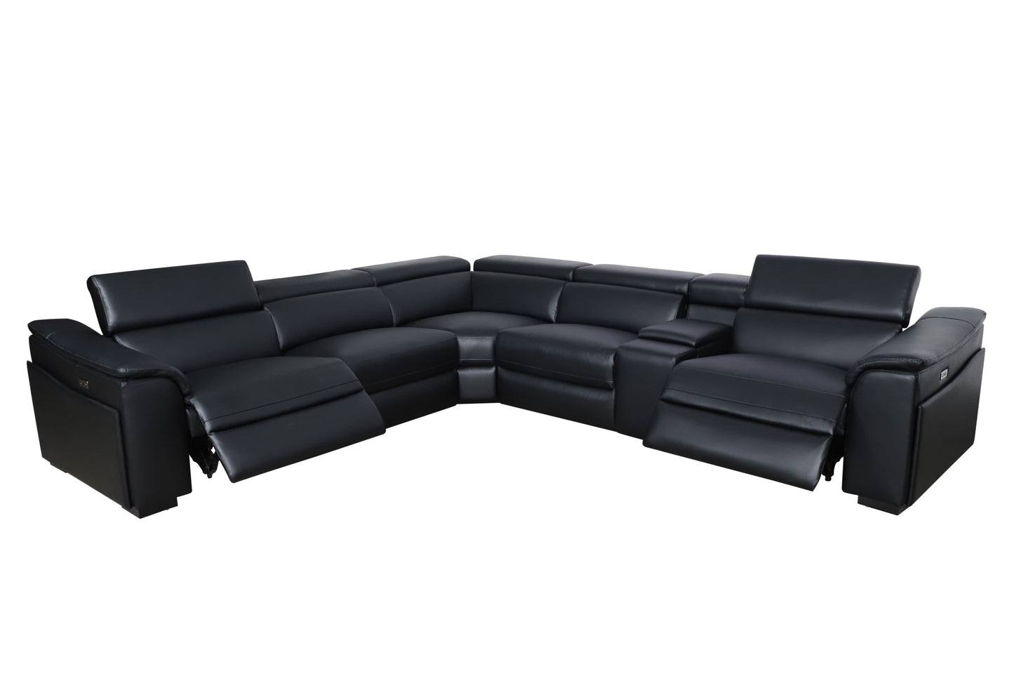 MARYLAND LEATHER SOFA WITH 3 ELECTRIC RECLINER...!!!