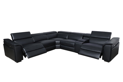 MARYLAND LEATHER SOFA WITH 3 ELECTRIC RECLINER...!!!