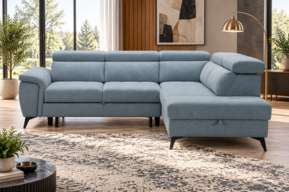 Venosa Sofabed With Chaise Storage and Adjustable Headrest New Arrival ....IN STOCK NOW...!!!