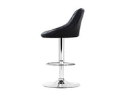 Amto Bar Stools Leather Padded Gas Lift Black. Price is for Each