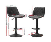 KC Bar Stools Gas Lift Vintage Leather Black. Price is for Each