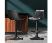 KC Bar Stools Gas Lift Vintage Leather Black. Price is for Each