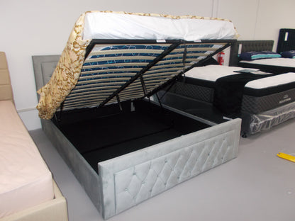 MIA KING SINGLE GAS LIFT STORAGE BED FRAME