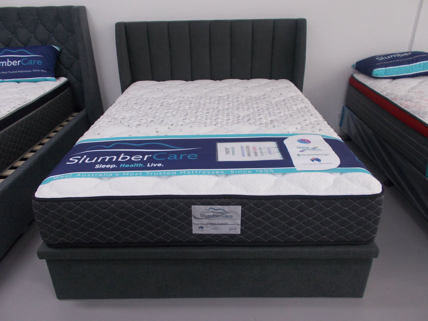 JUSTIN GAS LIFT STORAGE BED FRAME