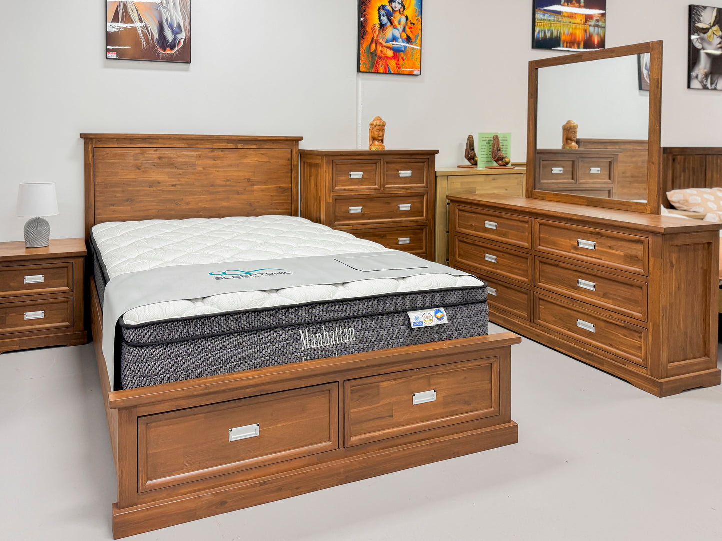 HERRISON DRAWER SOLID WOOD BEDROOM RANGE