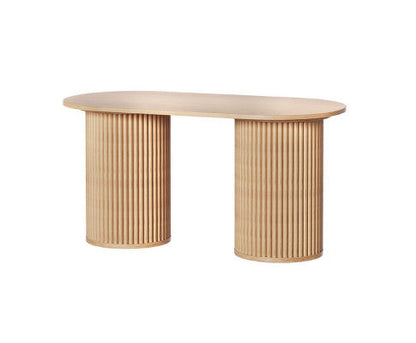 Samuel 100cm Oval Pine Coffee Table For Living Rooms