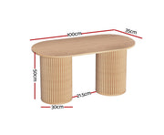 Coffee Table Oval 100CM Pine Samuel