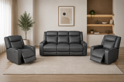 HUDSON ELECTRIC RECLINER 3+1+1 SEATER SOFA SET in Stock Now