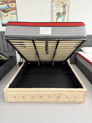 SHELLY GAS LIFT STORAGE BED FRAME