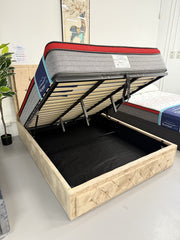 SHELLY GAS LIFT STORAGE BED FRAME