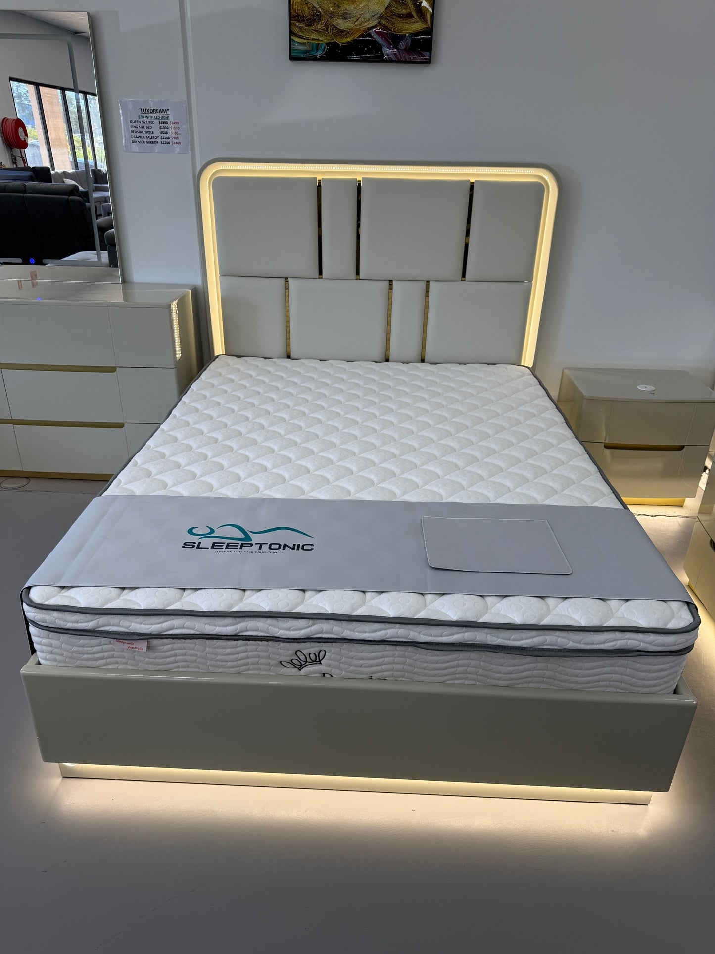 LUXDREAM BEDROOM RANGE WITH LED LIGHTS