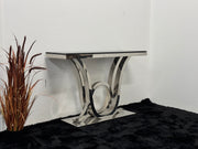 CONSOLE TABLE WITH BLACK MARBLE TOP CT016