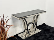 CONSOLE TABLE WITH BLACK MARBLE TOP CT016