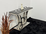 CONSOLE TABLE WITH BLACK MARBLE TOP CT016