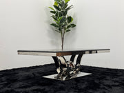 COFFEE TABLE WITH BLACK MARBLE TOP TT016