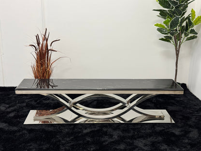 TV UNIT WITH BLACK MARBLE TOP TS016