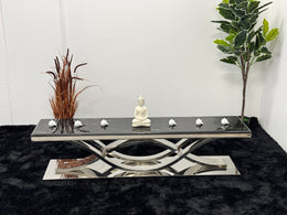 TV UNIT WITH BLACK MARBLE TOP TS016