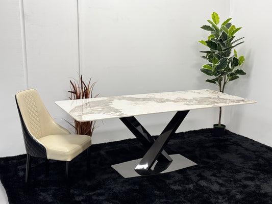 DINING TABLE WITH SLATE TOP DT134