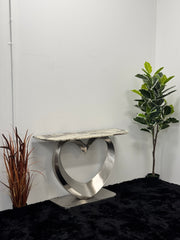 CONSOLE TABLE WITH BROWN & BLACK TOP CT014