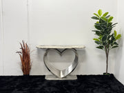 CONSOLE TABLE WITH BROWN & BLACK TOP CT014