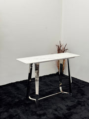CONSOLE TABLE WITH WHITE MARBLE TOP CT011
